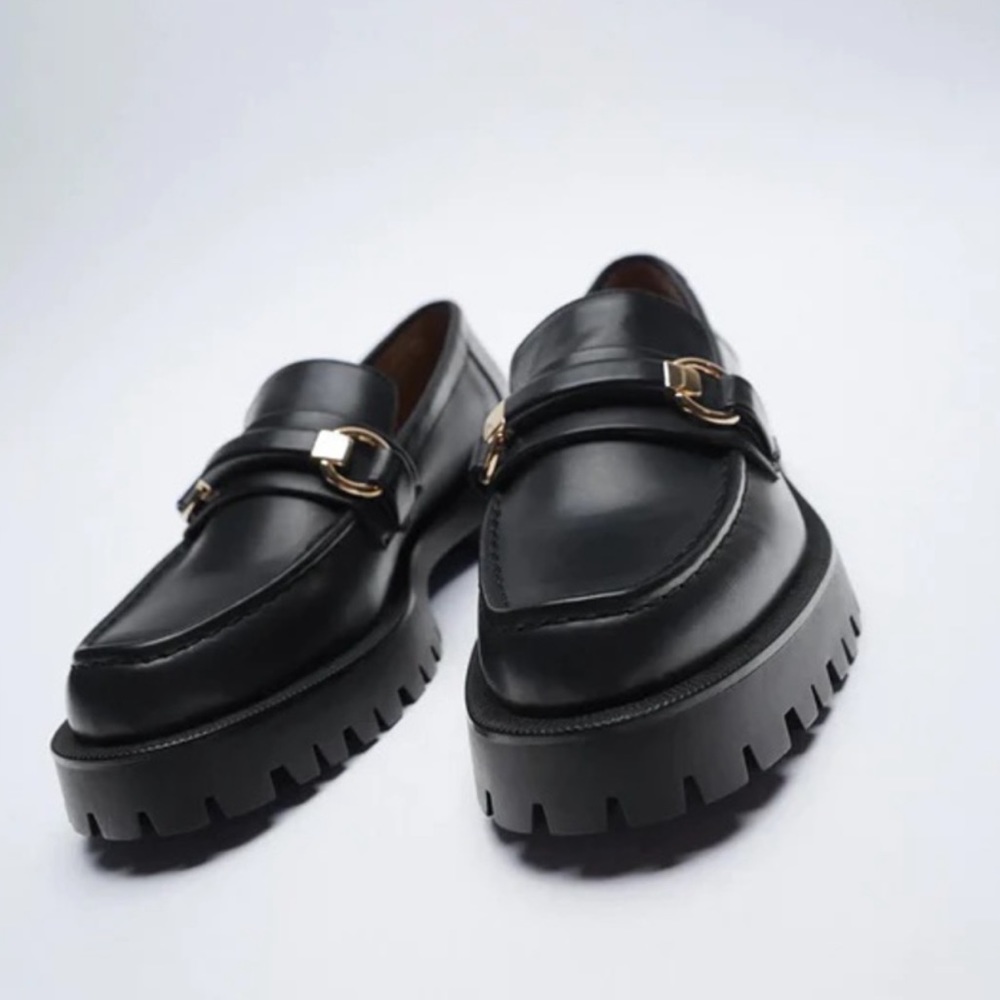 Zara Lug Sole Loafers